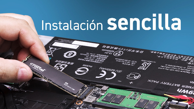 Crucial P3 4TB M.2 PCIe Gen3 NVMe SSD Interno - hasta 3500MB/s